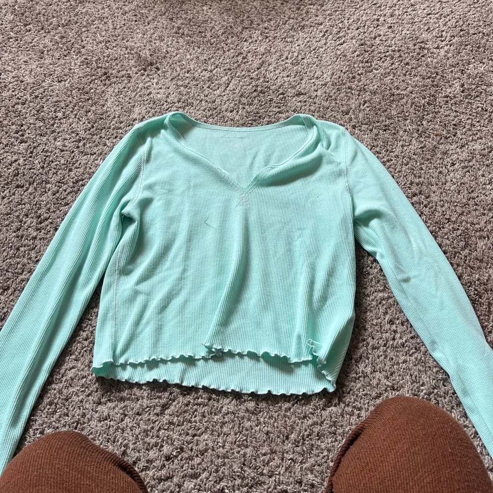 Mint blue, long sleeve